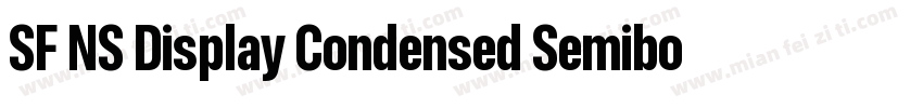SF NS Display Condensed Semibold字体转换